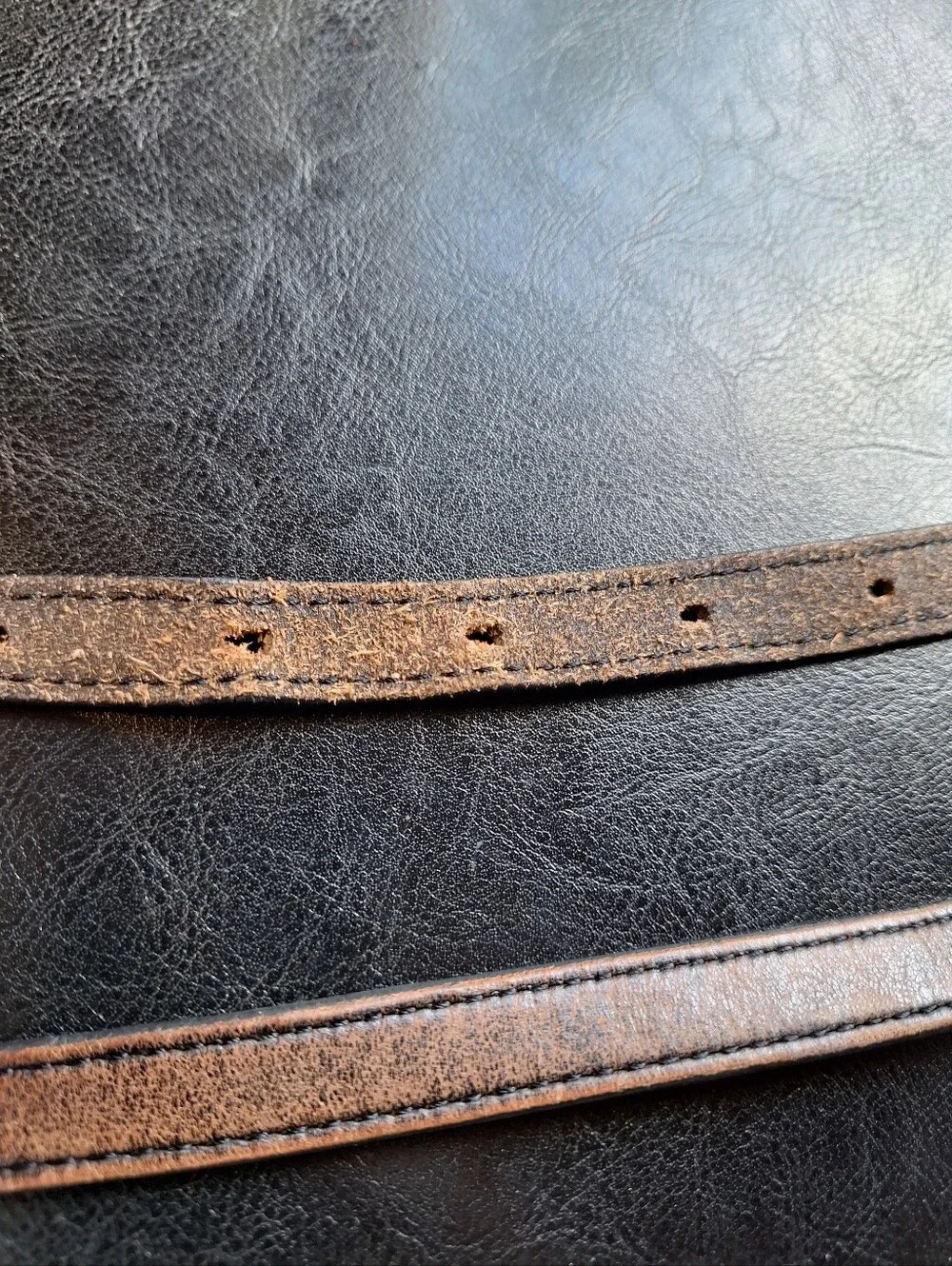 Frame Vintage 100% Leather Slim Belt Brown Preppy Bohemian Used One size Brass
